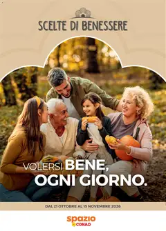 Anteprima dell'opuscolo Spazio Conad volantino Scelte di Benessere dal negozio Spazio Conad valido da 21/10/2026
