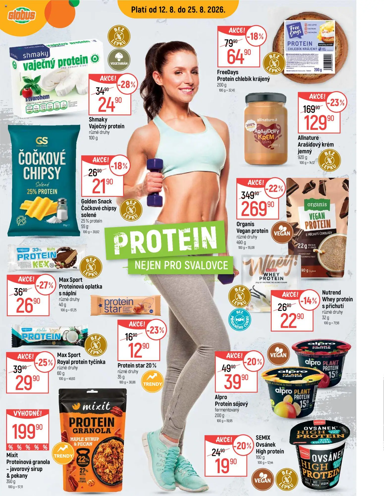 Náhled nabídky: Globus Globus leták - Protein platný od 12.08.2026