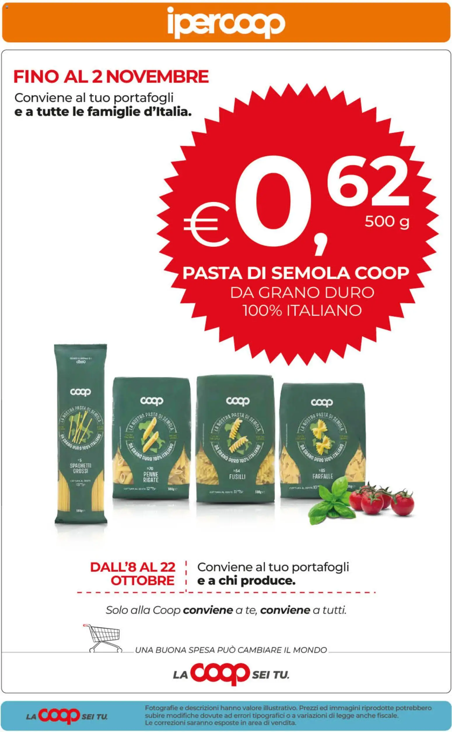 Anteprima dell'opuscolo Ipercoop volantino dal negozio Ipercoop valido da 23/10/2026