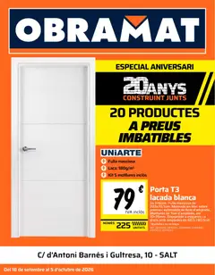 Vista previa del folleto de la tienda Obramat válido desde el 18/09/2026 