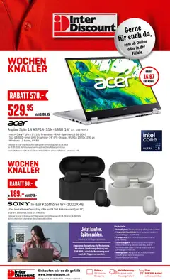 Vorschau des Merkblatts Interdiscount aktionen vom Shop Interdiscount gültig von 03.08.2026 bis 16.08.2026