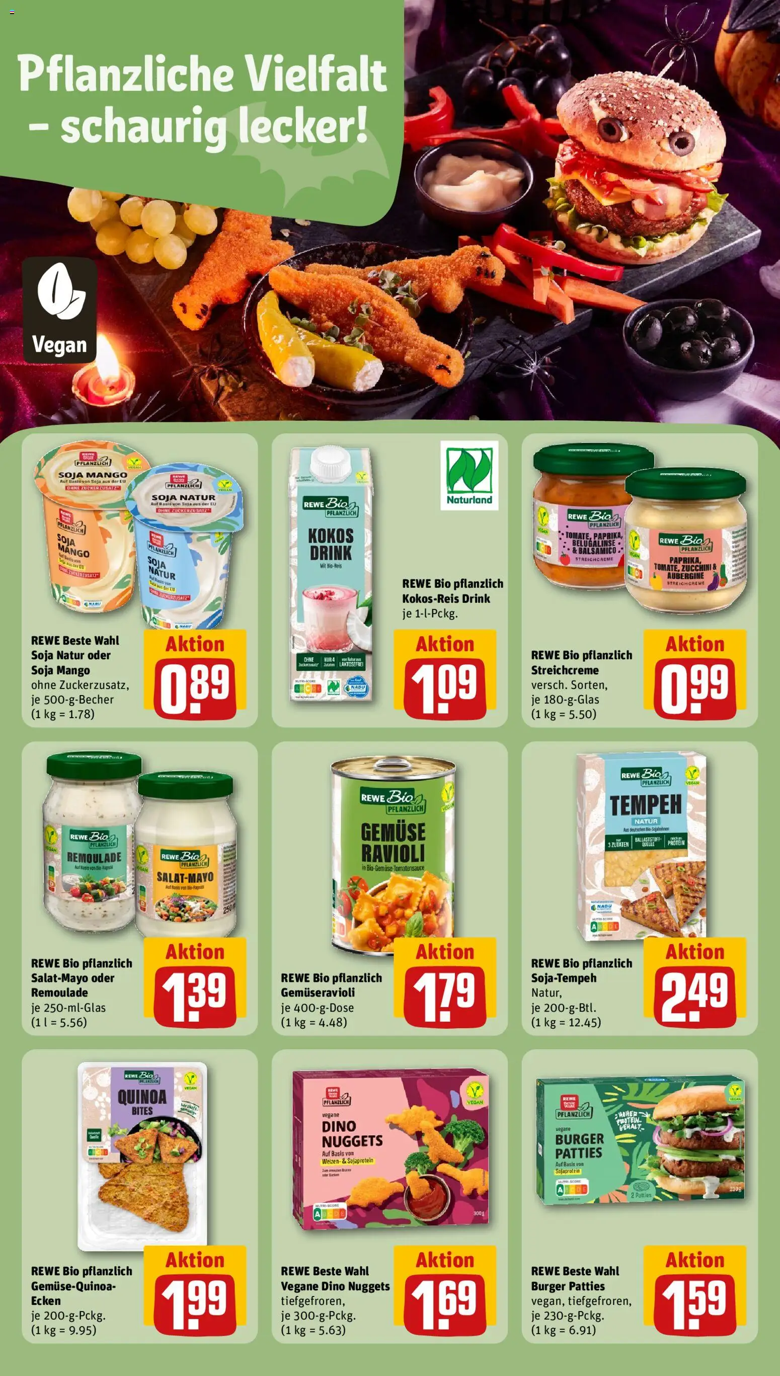Vorschau von dem Prospekt des Geschäftes Rewe ihr Kaufpark, gültig ab dem 26.10.2026 - Mango, Burger, Zucchini, Gemüse, Aubergine, Balsamico