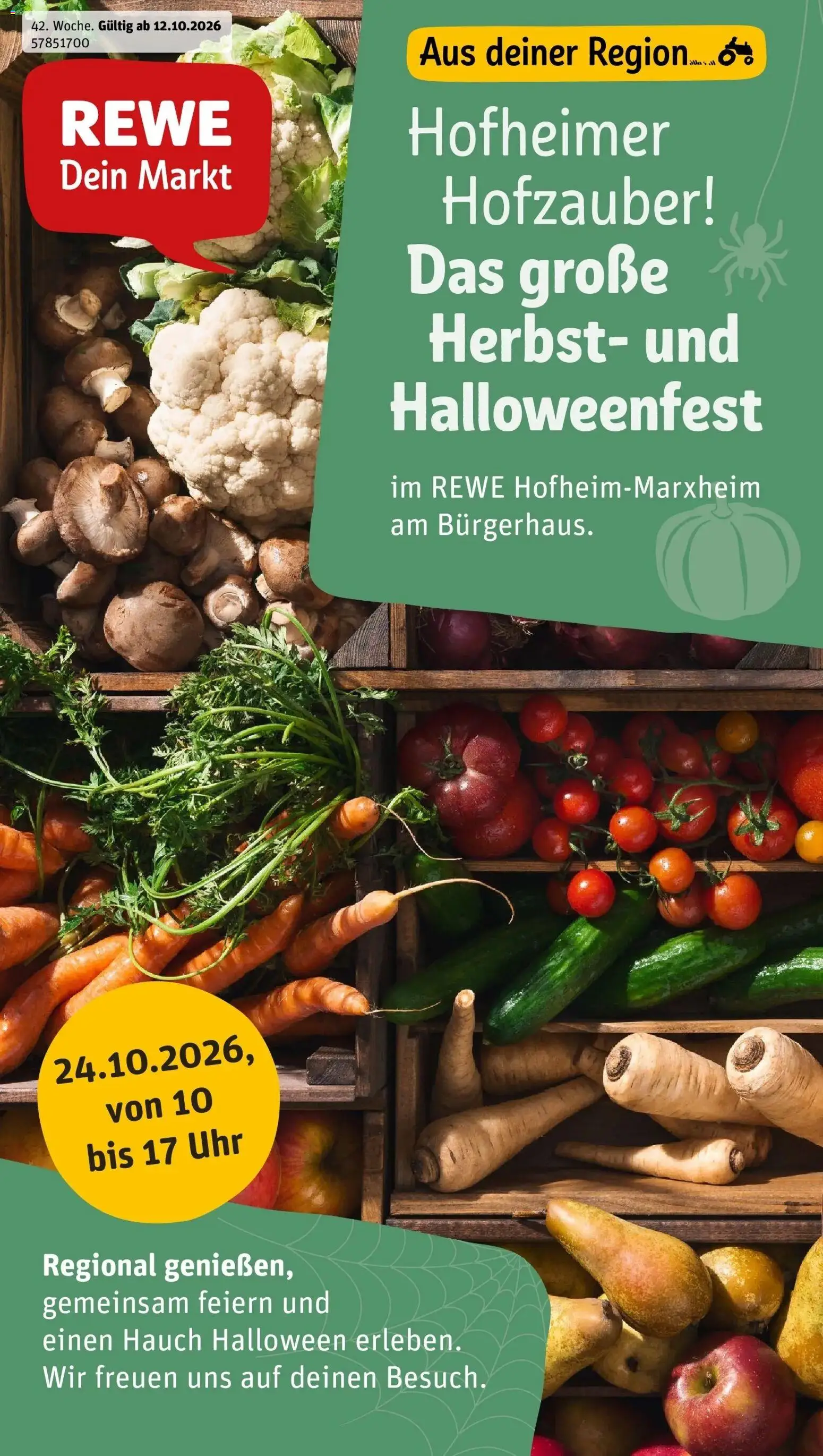 Vorschau von dem Prospekt des Geschäftes Rewe, gültig ab dem 12.10.2026