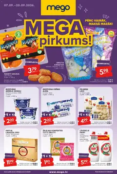 Skatīt Mego akciju bukletu, derīgs no 07.09.2026.