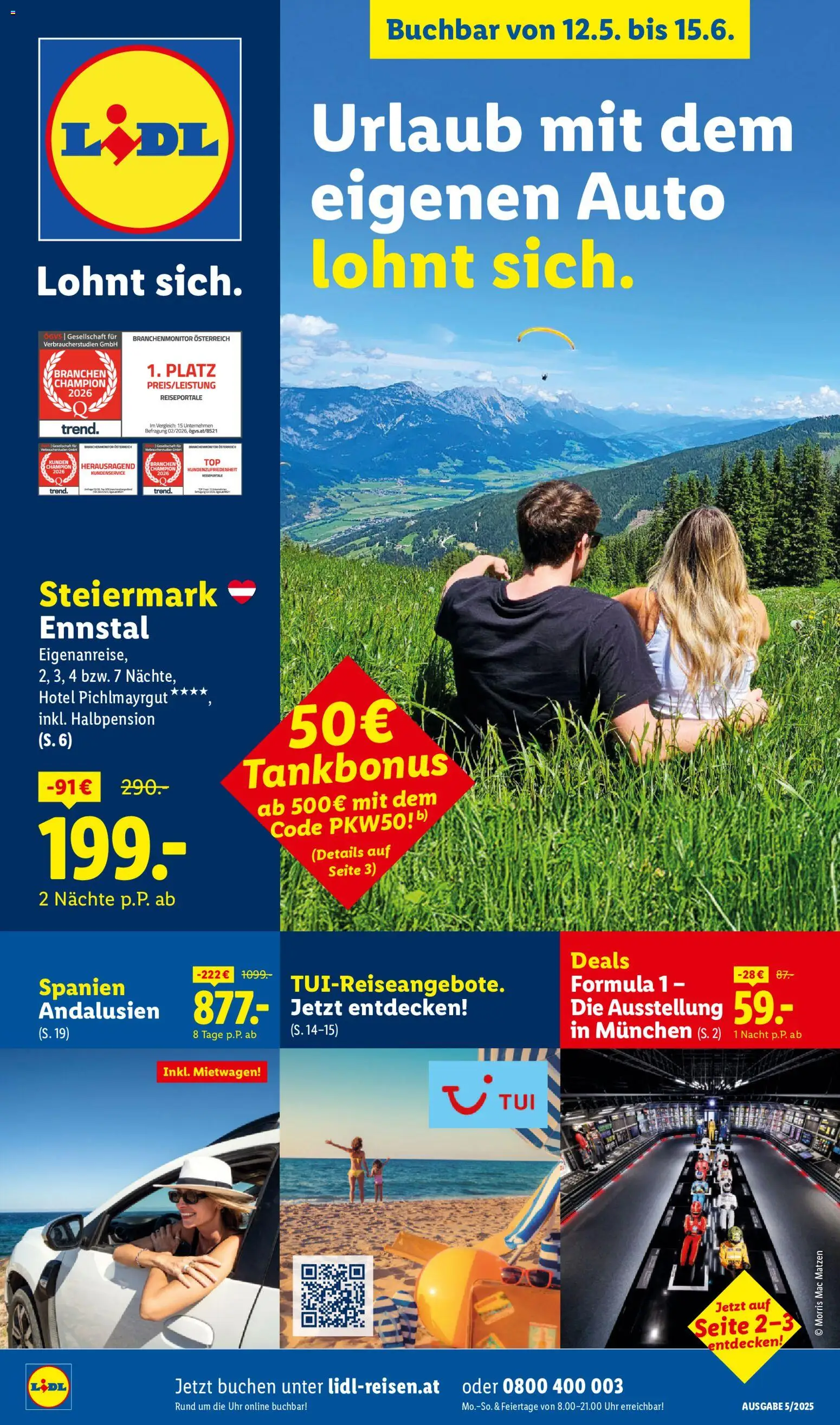 Vorschau der Angebote: Lidl Lidl Mai/Juni Reise - Highlights gültig ab 12.05.2026