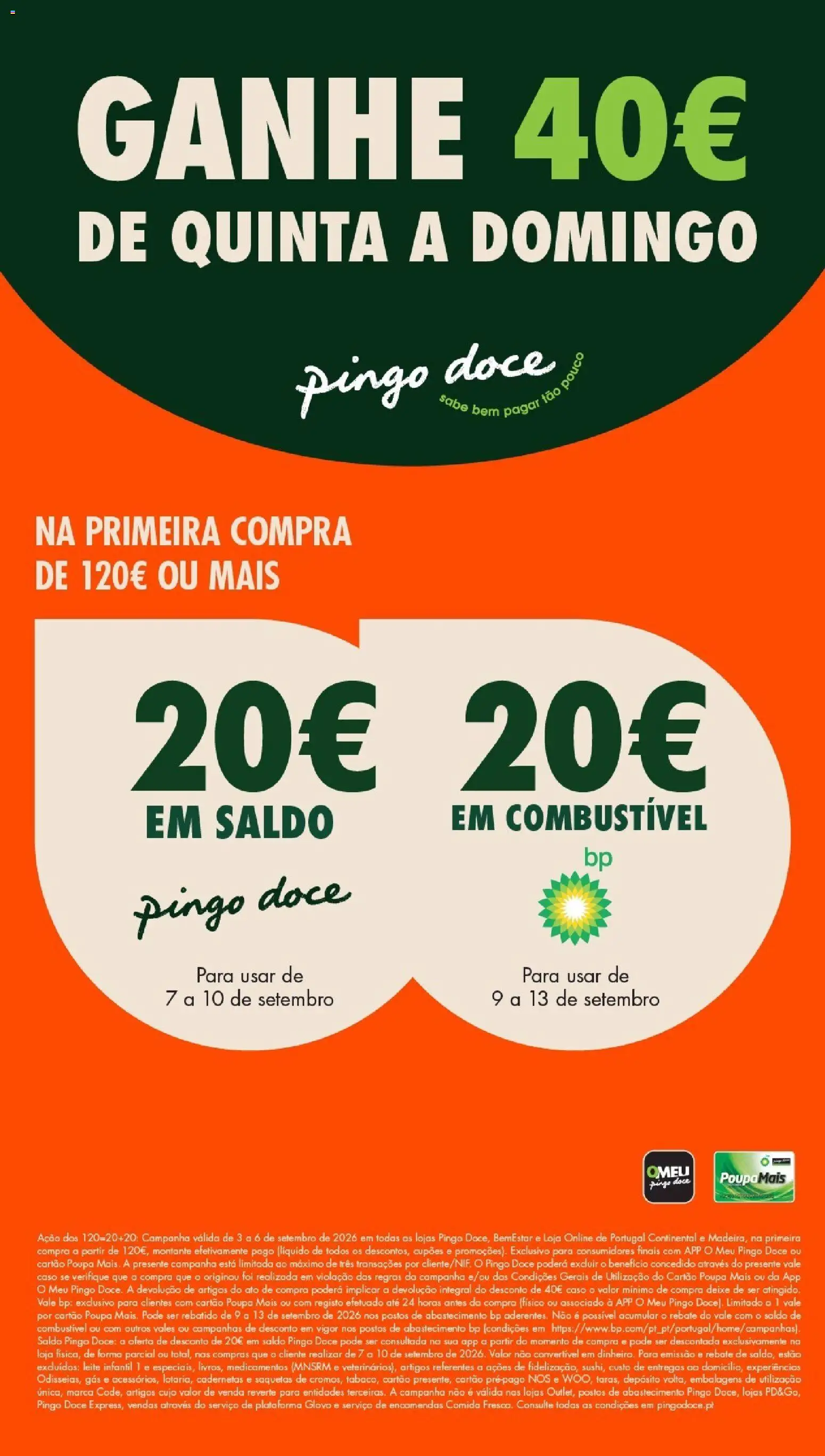 Pré-visualização do folheto da loja Pingo Doce válida a partir de 04/09/2026 - Leite, Saquetas, Leite infantil