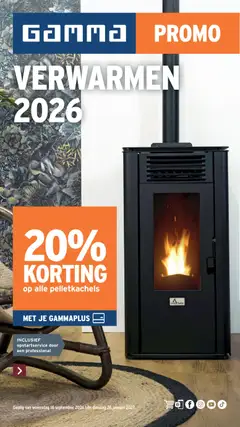 Prévisualisation de GAMMA Verwarmingspecial du magasin GAMMA formulaire valide 16/09/2026