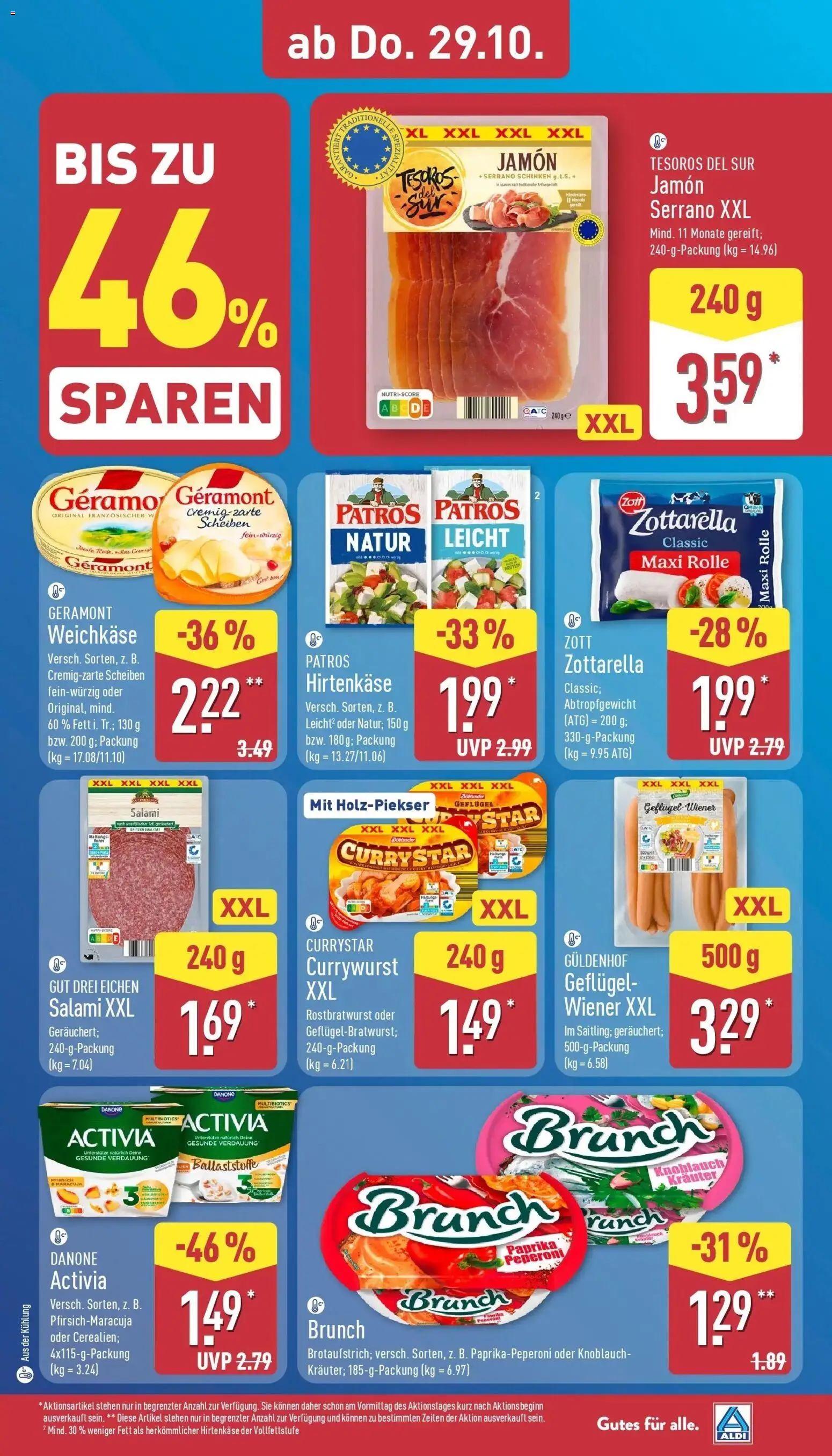 Vorschau von dem Prospekt des Geschäftes Aldi, gültig ab dem 26.10.2026