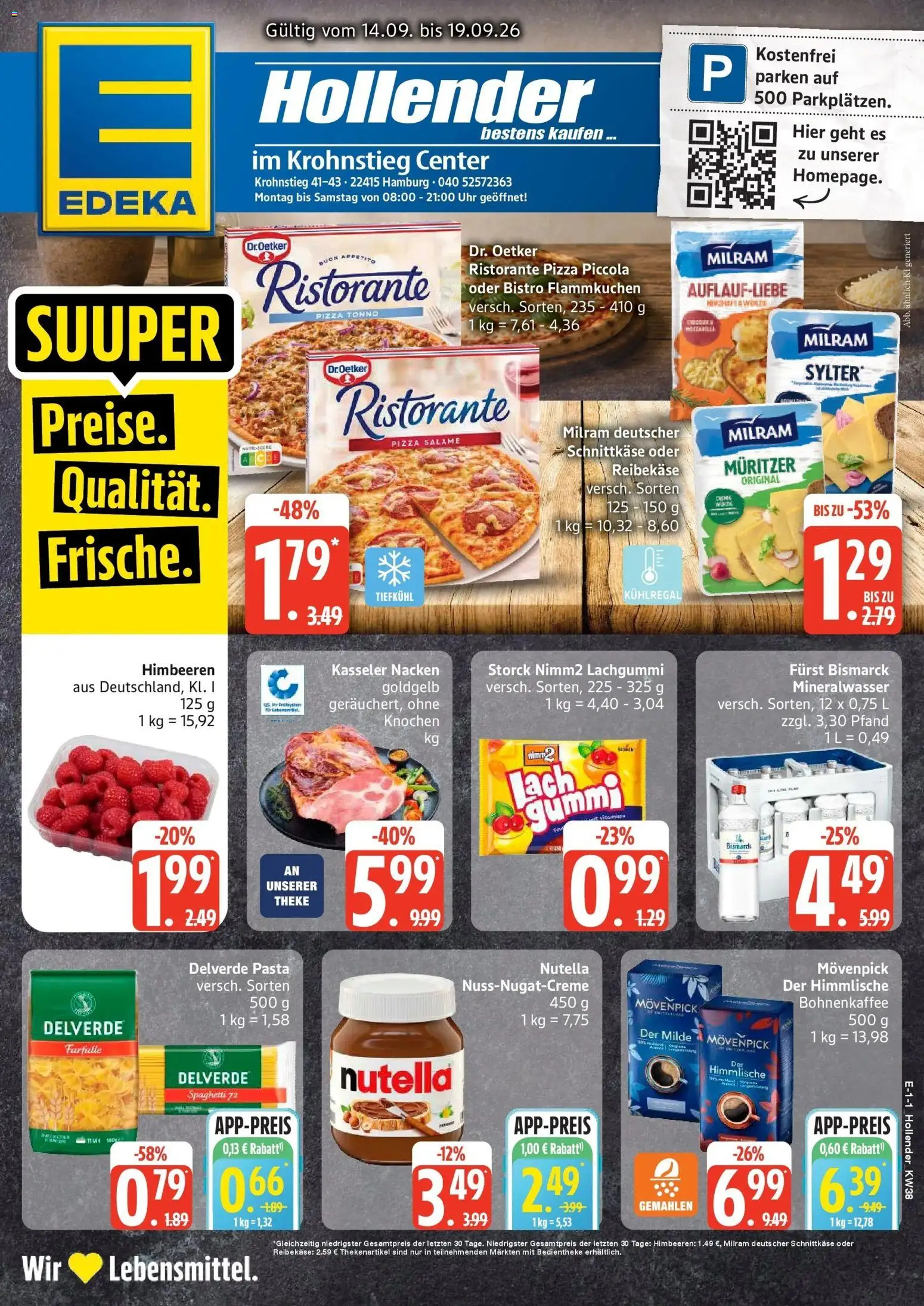 Vorschau von dem Prospekt des Geschäftes Edeka, gültig ab dem 14.09.2026