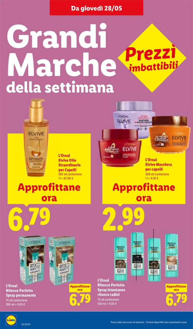 Nuovo volantino Lidl dal 28/05