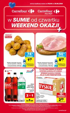 Pogląd gazetki "Carrefour gazetka - Weekend okazji" ze sklepu Carrefour ważnej od 18.06.2026