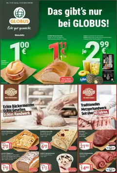 Vorschau von dem Prospekt des Geschäftes Globus, gültig ab dem 14.09.2026