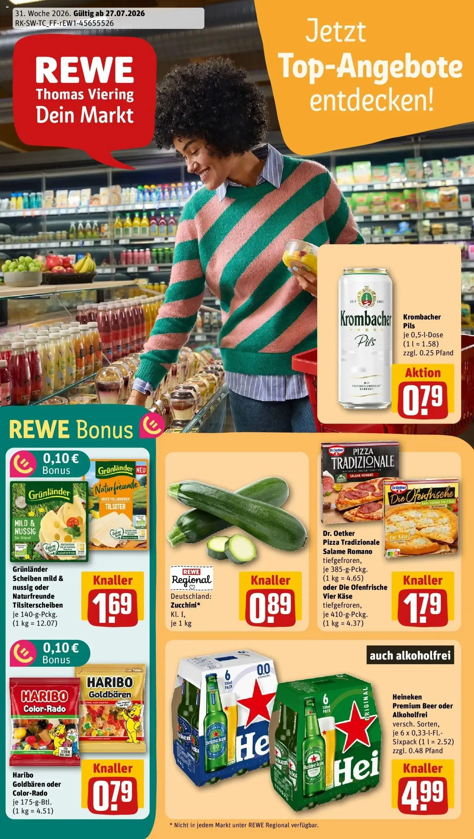 Vorschau von dem Prospekt des Geschäftes Rewe, gültig ab dem 27.07.2026
