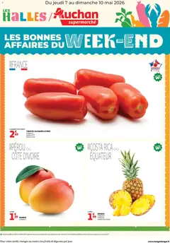 Prévisualisation de Auchan Les bons plans du week-end dans votre super du magasin Auchan formulaire valide 07/05/2026