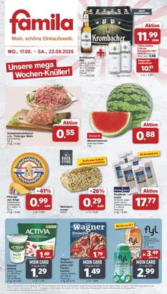 Vorschau von dem Prospekt des Geschäftes Famila Nordwest, gültig ab dem 17.08.2026