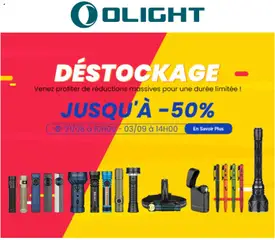 Prévisualisation de Olight du magasin Offres formulaire valide 21/08/2026