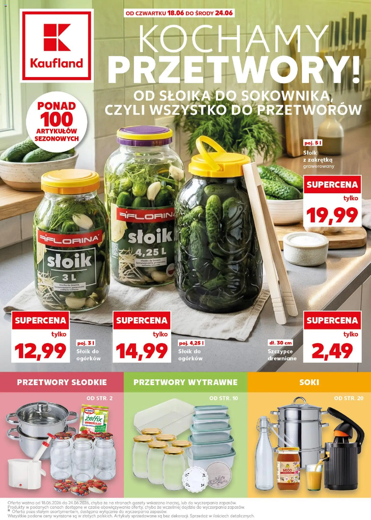 Náhled nabídky: Kaufland Polsko Kaufland Polsko leták - Kochamy przetwory platný od 18.06.2026