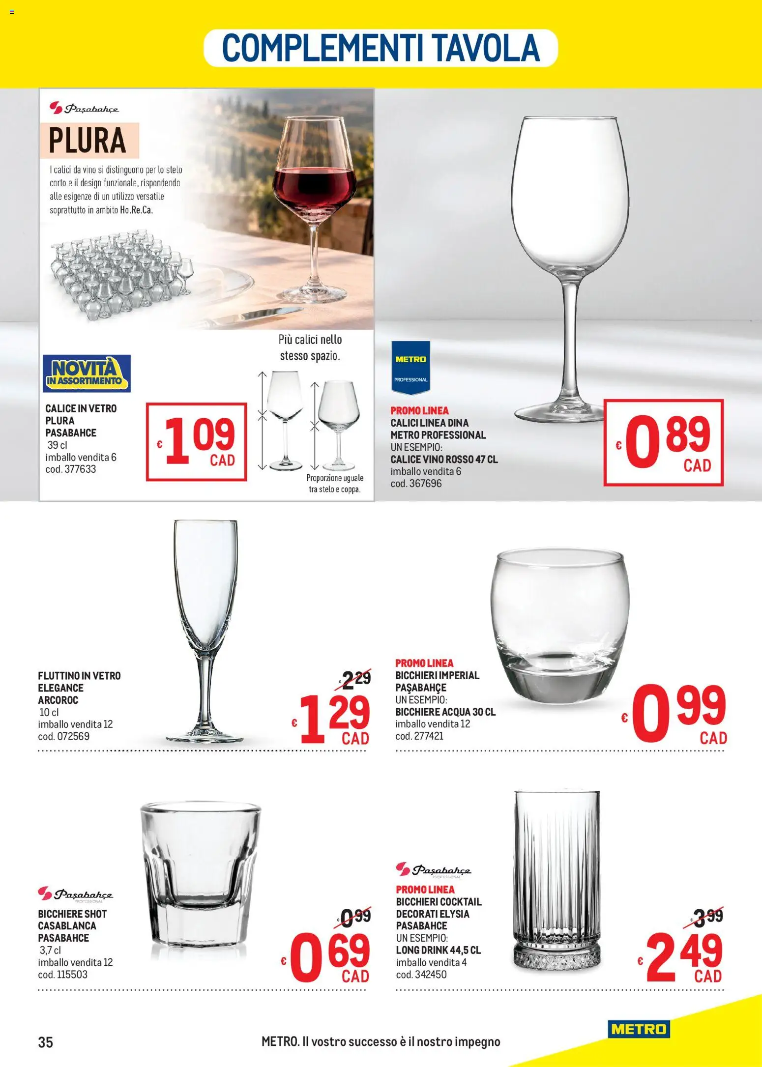 Anteprima dell'opuscolo Metro volantino dal negozio Metro valido da 22/10/2026 - Acqua, Cocktail, Vino, Vino rosso, Calice, Bicchiere