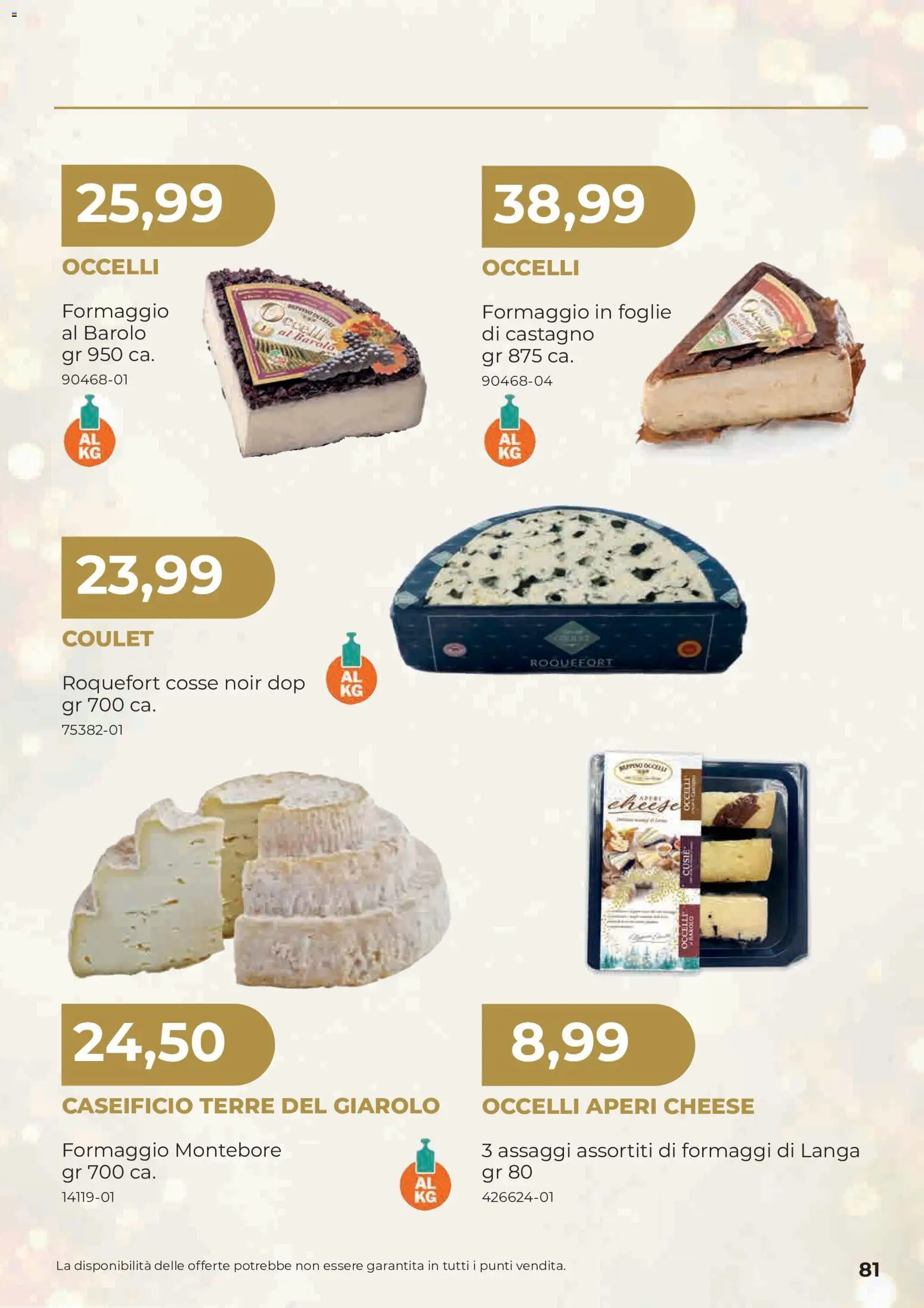 Anteprima dell'opuscolo Sogegross volantino Strenne dal negozio Sogegross valido da 27/10/2026 - Formaggio, Formaggio montebore