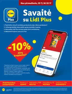 LIDL parduotuvės leidinio LIDL leidinys - Nuolaidų šturmas galiojančio nuo 2026.05.11 peržiūra