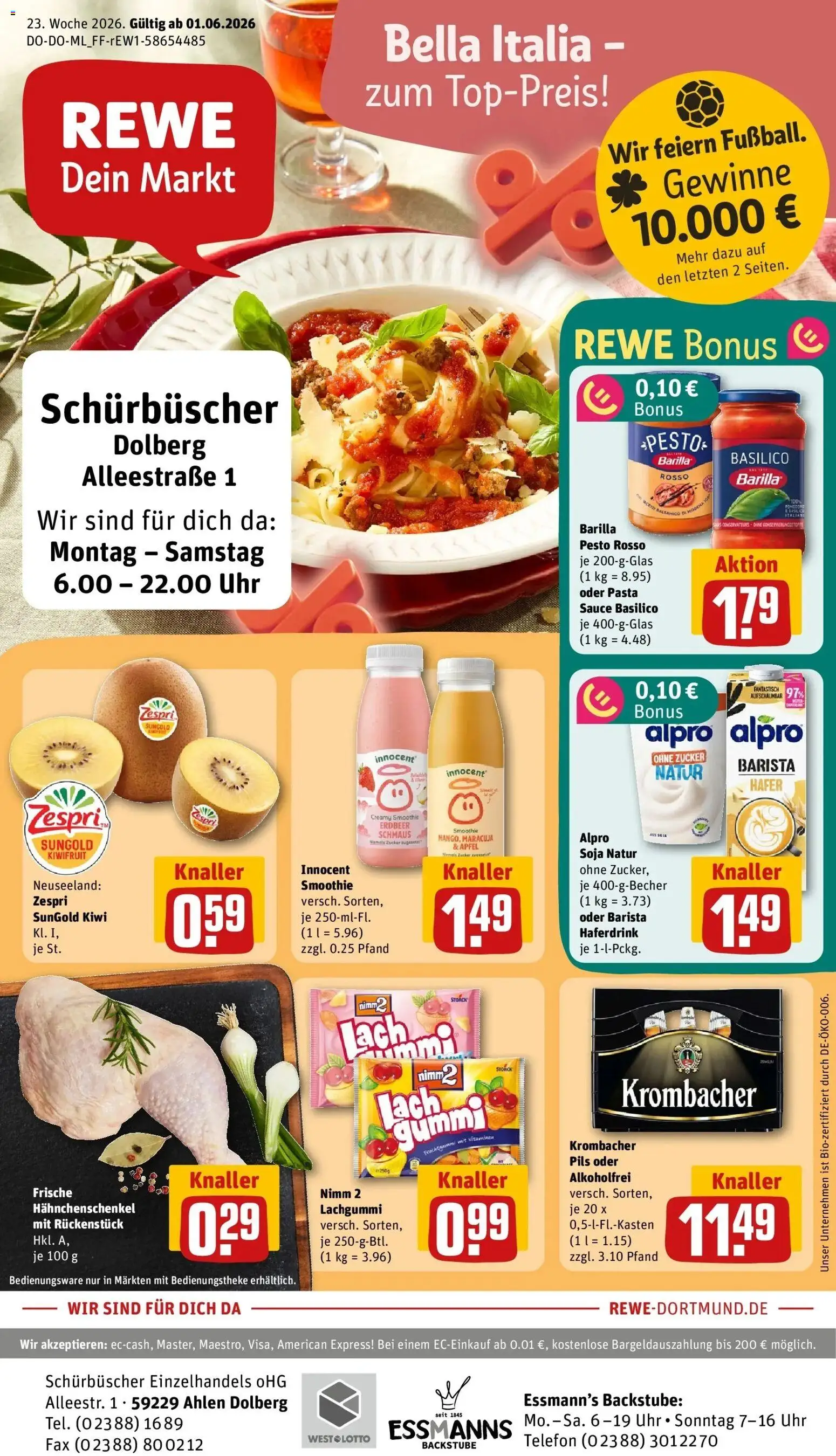 Vorschau von dem Prospekt des Geschäftes Rewe, gültig ab dem 01.06.2026