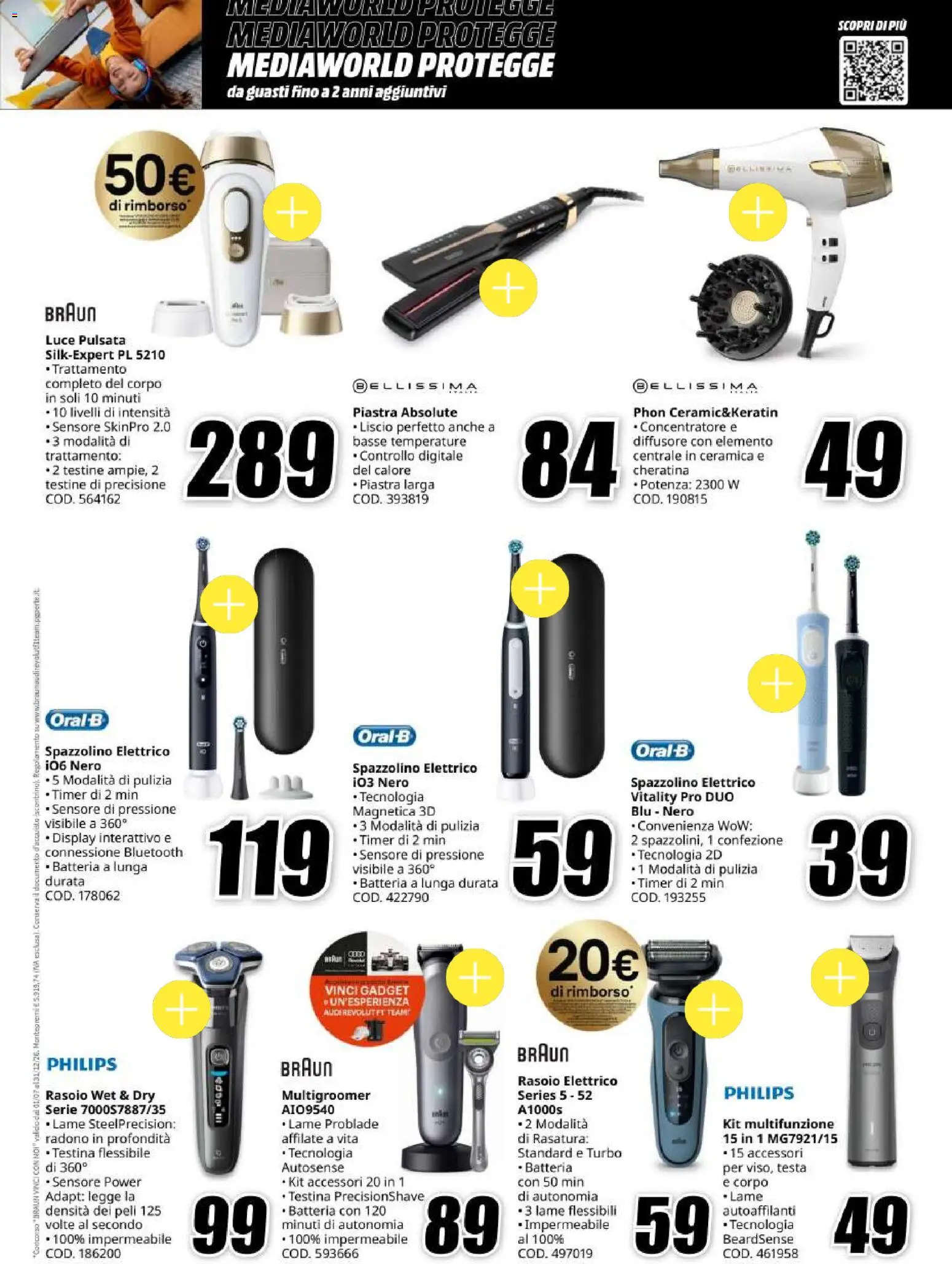 Anteprima dell'opuscolo Media World Black Friday dal negozio Media World valido da 30/10/2026 - Batteria, Spazzolino elettrico, Rasoio elettrico, Rasoio, Spazzolino