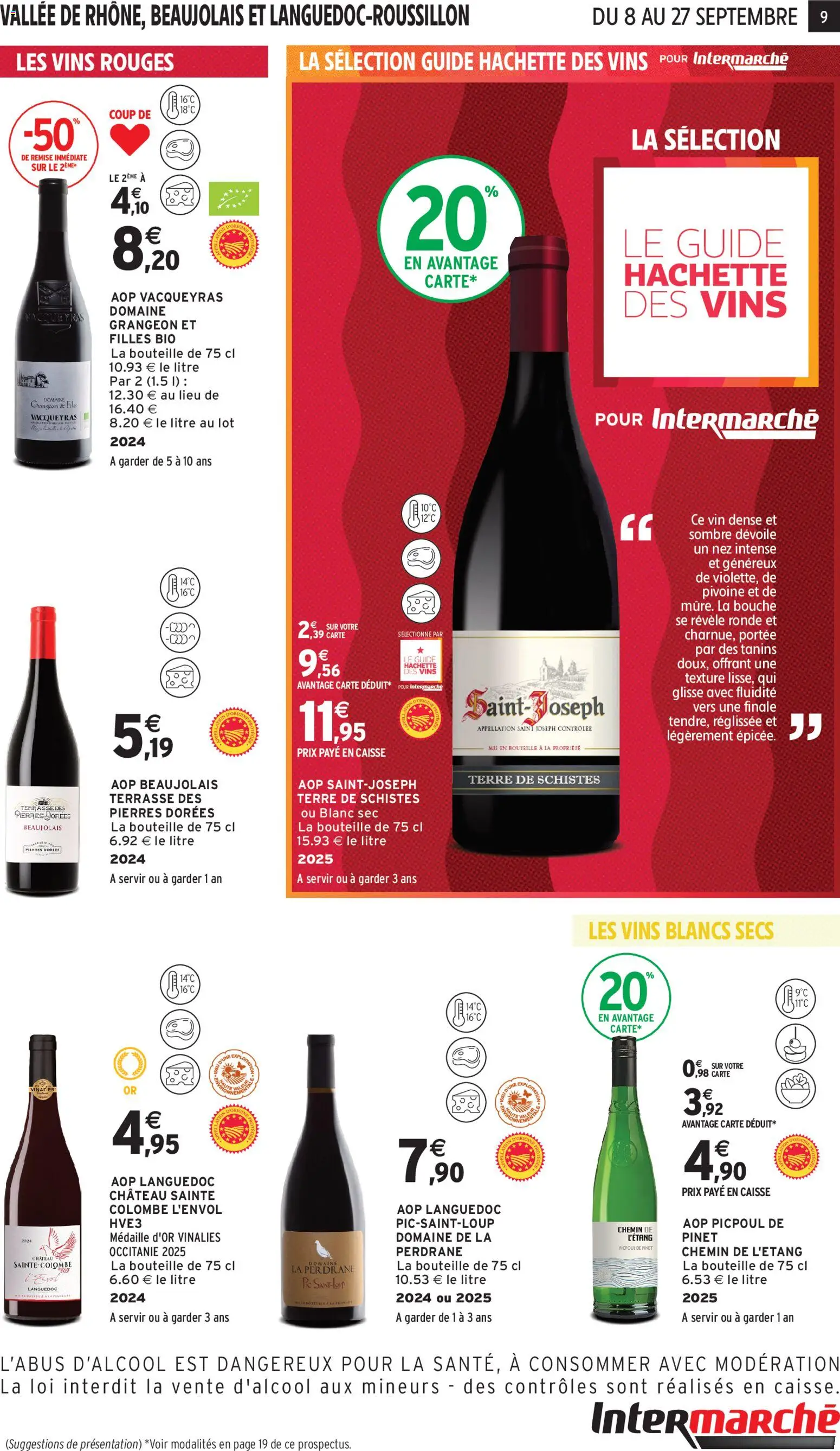 Prévisualisation de Intermarché - Foire aux vins du magasin Intermarché formulaire valide 08/09/2026 - PC, Pivoine, Vin, Bouteille