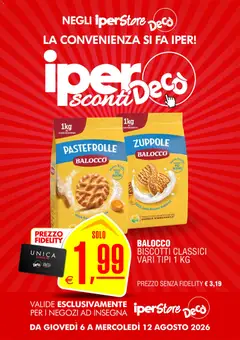 Anteprima dell'opuscolo Decò volantino iperStore Sicilia dal negozio Decò valido da 06/08/2026