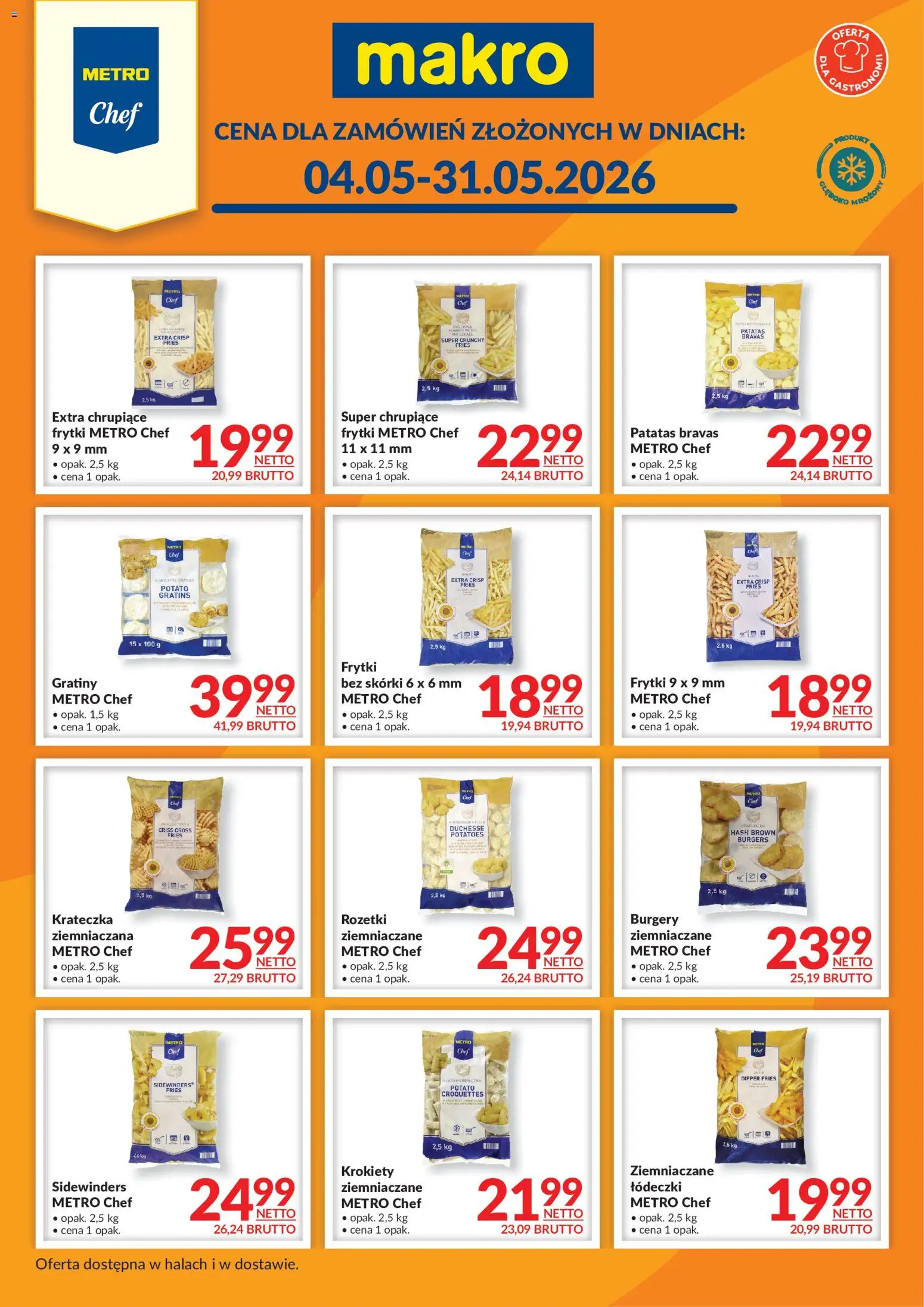 Pogląd gazetki "Makro gazetka - MC Frytki" ze sklepu Makro ważnej od 04.05.2026 - Frytki, Krokiety