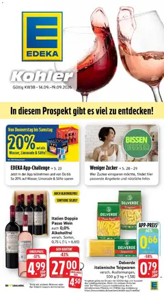 Vorschau von dem Prospekt des Geschäftes Edeka, gültig ab dem 14.09.2026