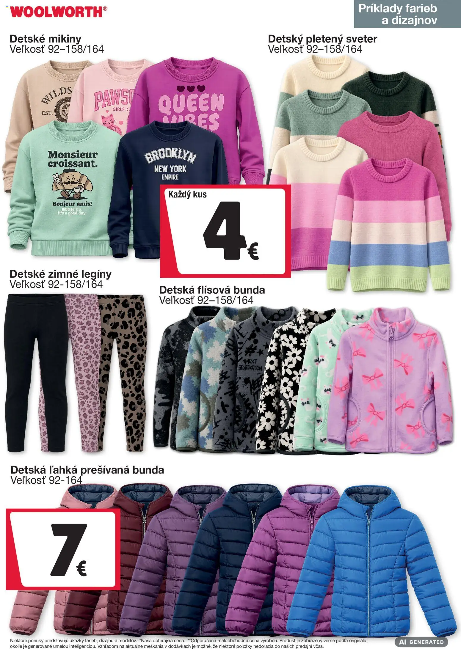 Náhľad Woolworth letáku platného od 11.09.2026 - Bunda, Sveter, Legíny