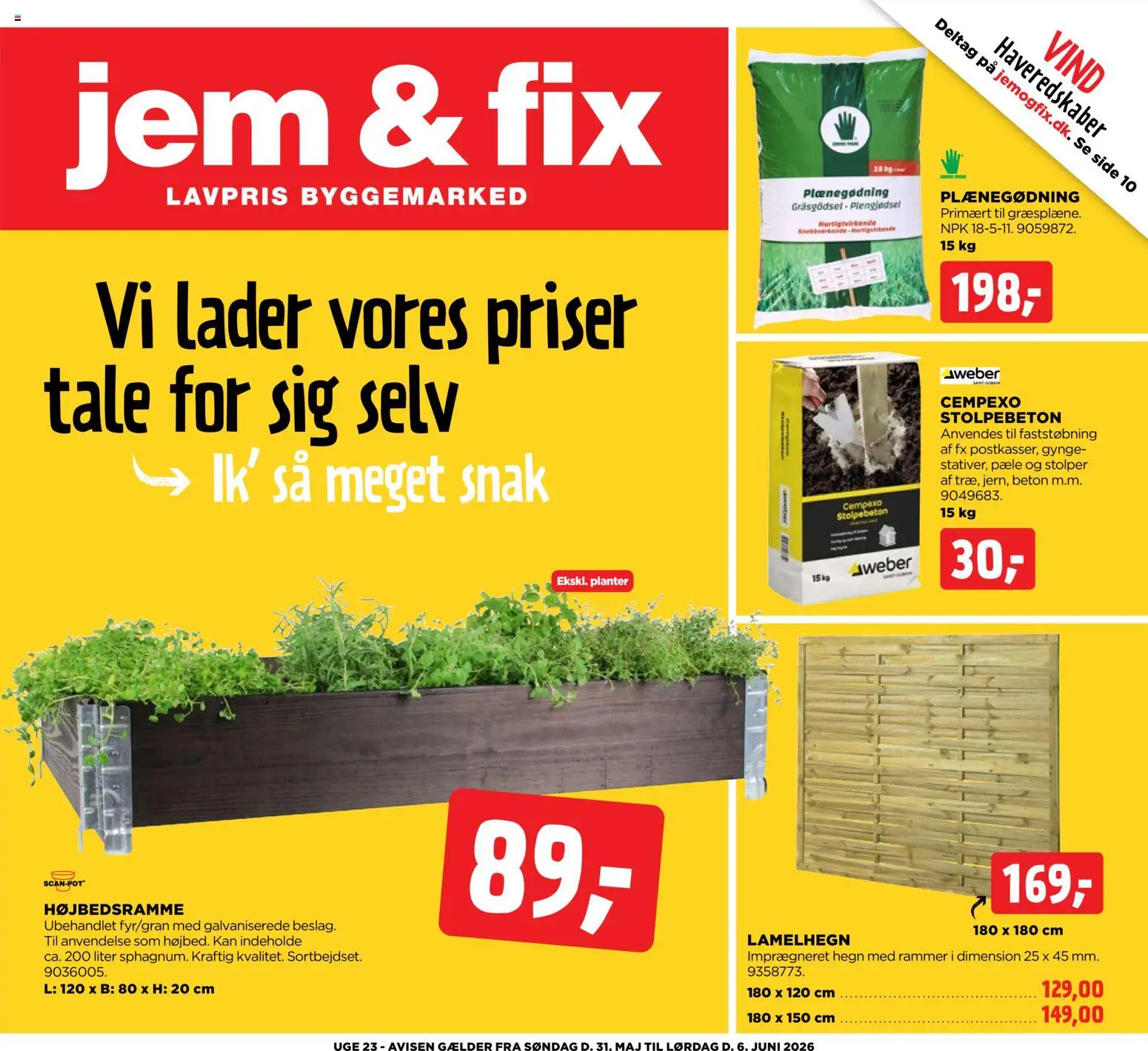 Eksempel på tilbudsavis Jem & fix - Tilbudsavis uge 23 fra butik Jem & fix gyldig fra 31/05/2026