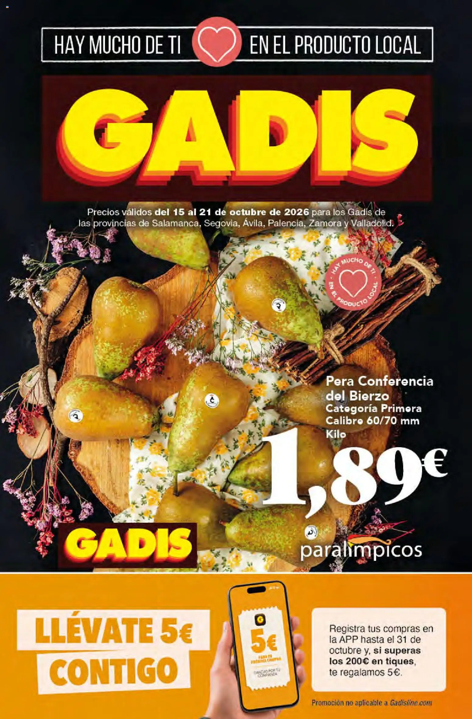 Vista previa del folleto de la tienda Gadis válido desde el 15/10/2026 
