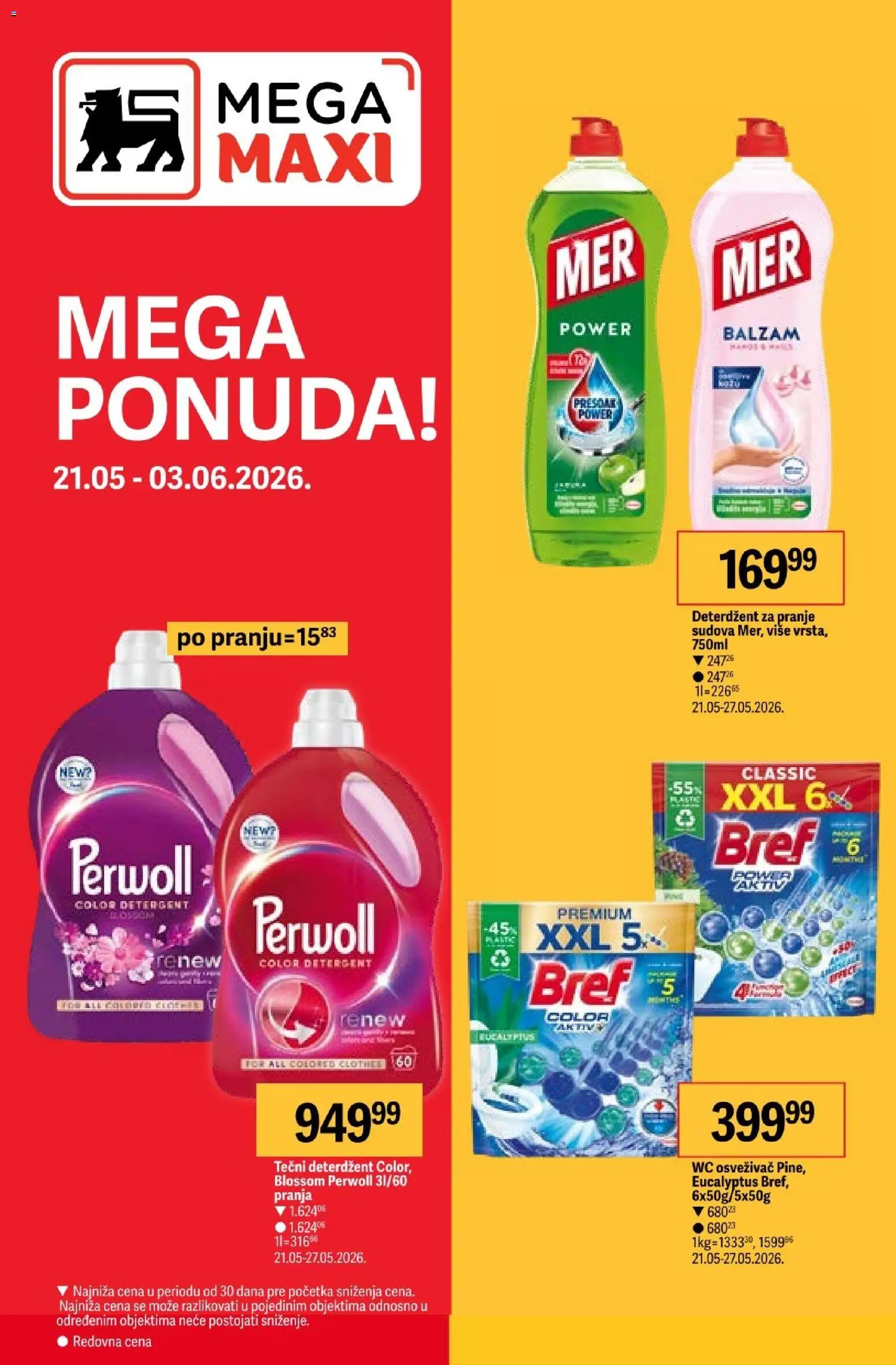 Pregled Mega Maxi kataloga - važi od 21.05.2026