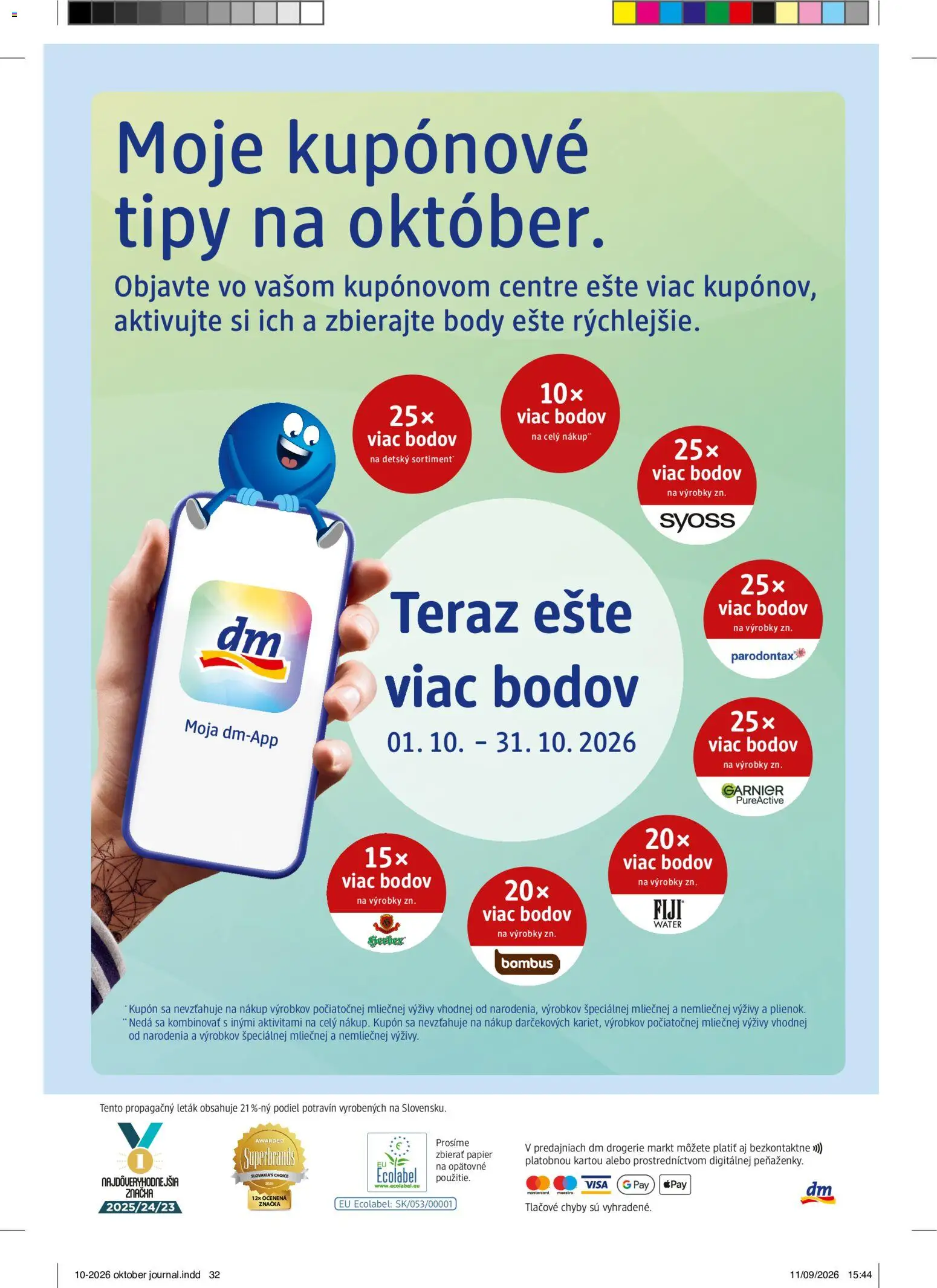 Náhľad dm drogerie letáku platného od 01.10.2026
