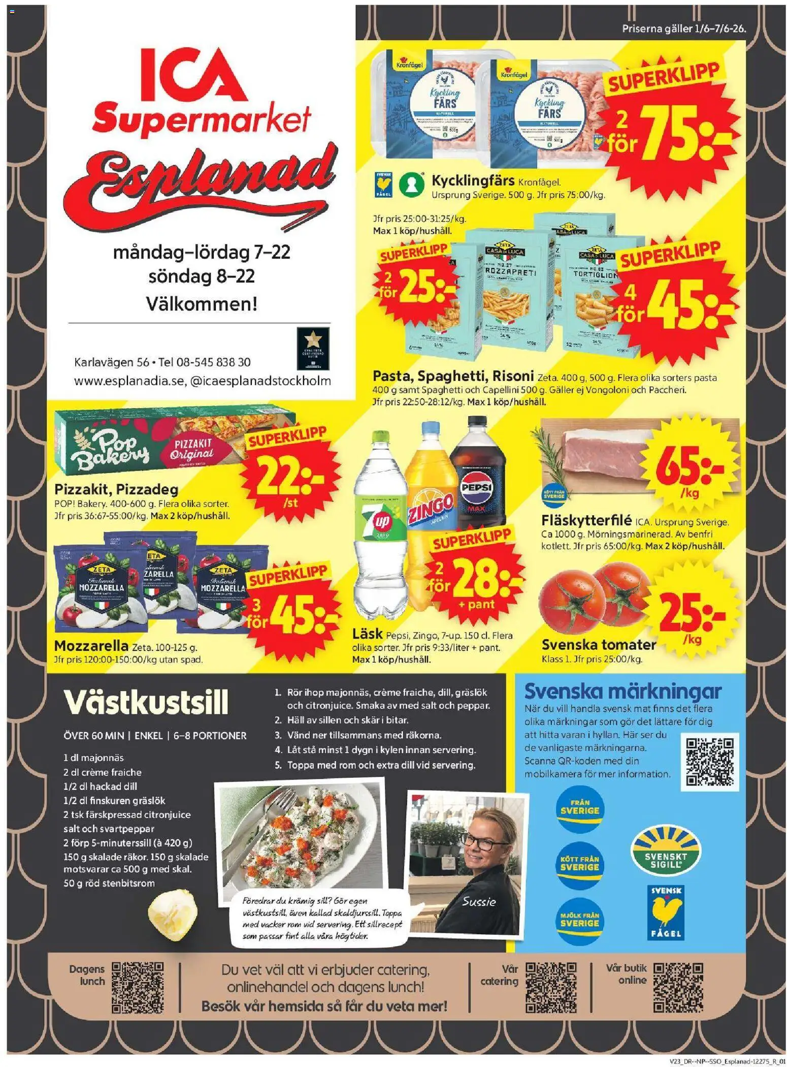 Förhandsgranska reklamblad Stockholm från butik ICA Supermarket gäller från 01/06/2026