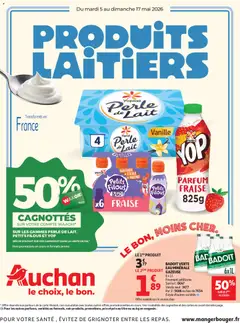 Prévisualisation de Auchan Produits laitiers hypers du magasin Auchan formulaire valide 05/05/2026