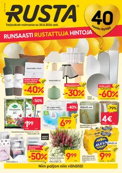 Kaupan Rusta Rusta tarjoukset esikatselu, voimassa 24/08/2026