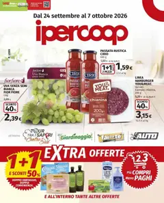 Anteprima dell'opuscolo Ipercoop volantino dal negozio Ipercoop valido da 24/09/2026