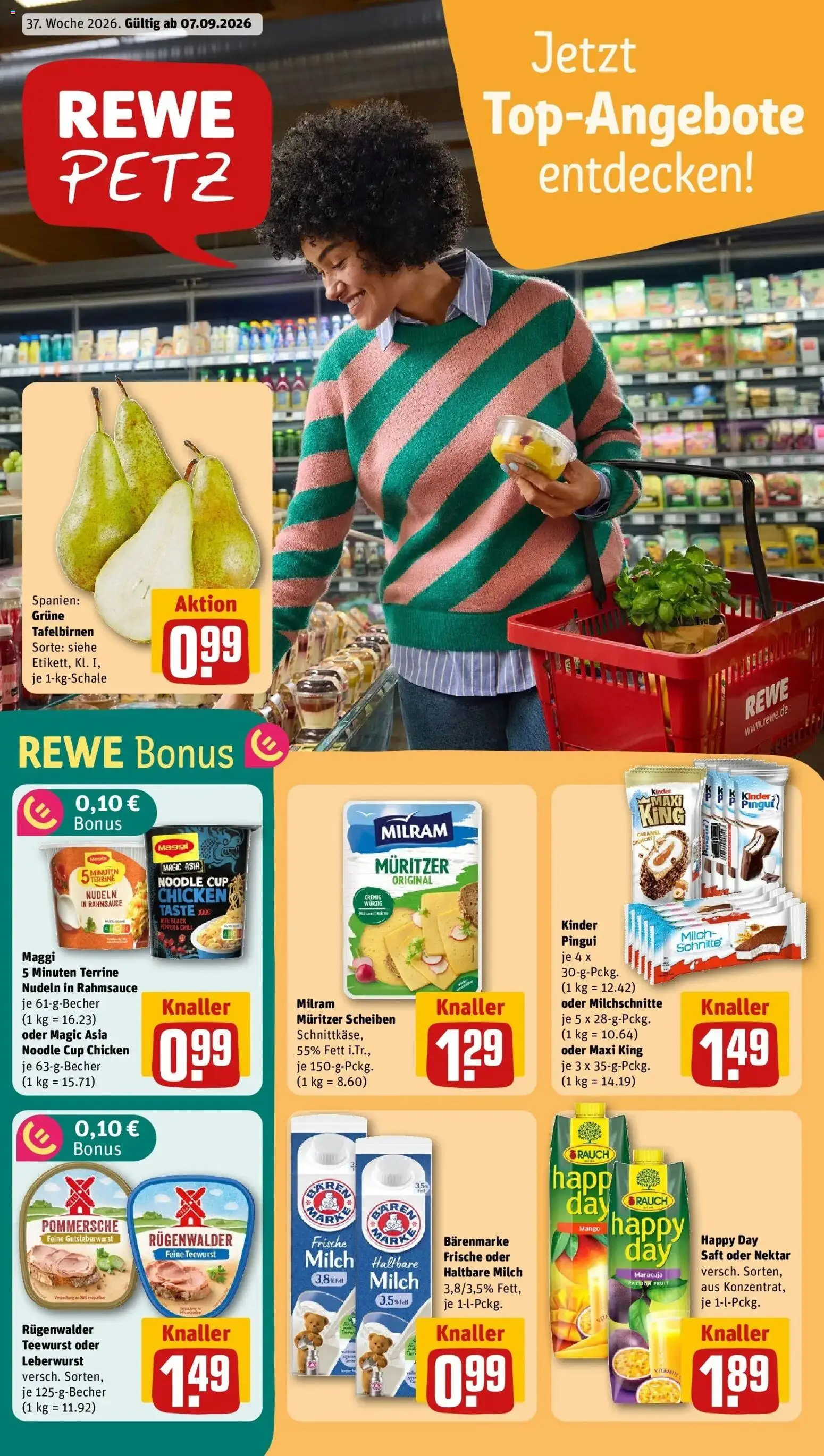 Vorschau von dem Prospekt des Geschäftes Rewe, gültig ab dem 07.09.2026