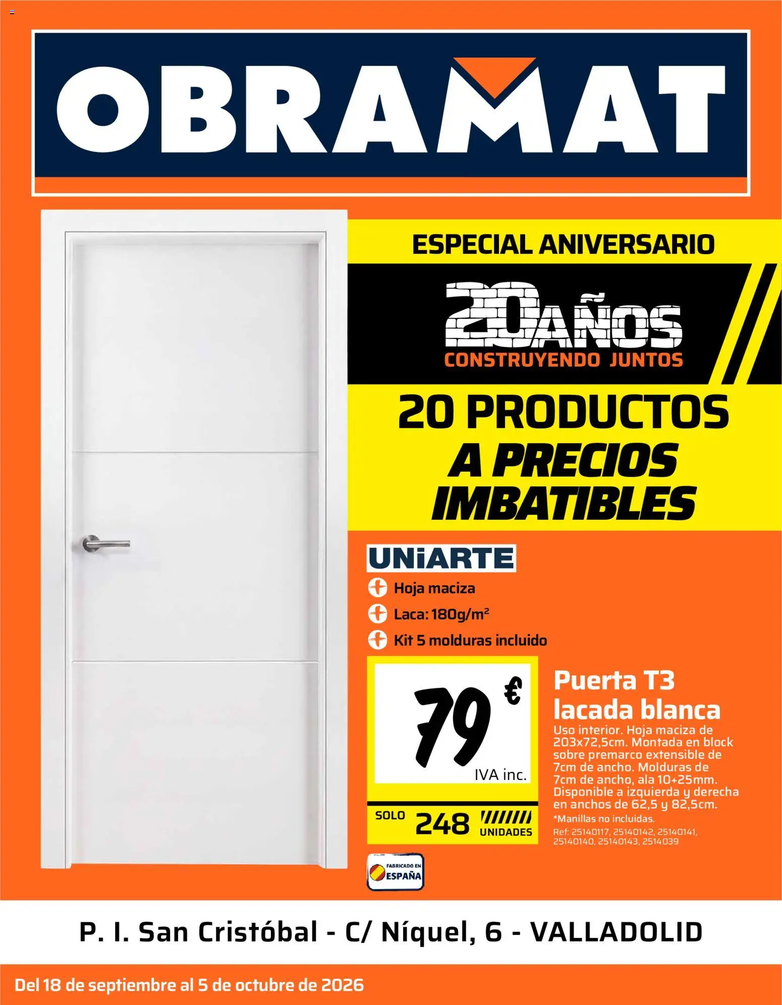 Vista previa del folleto de la tienda Obramat válido desde el 18/09/2026 