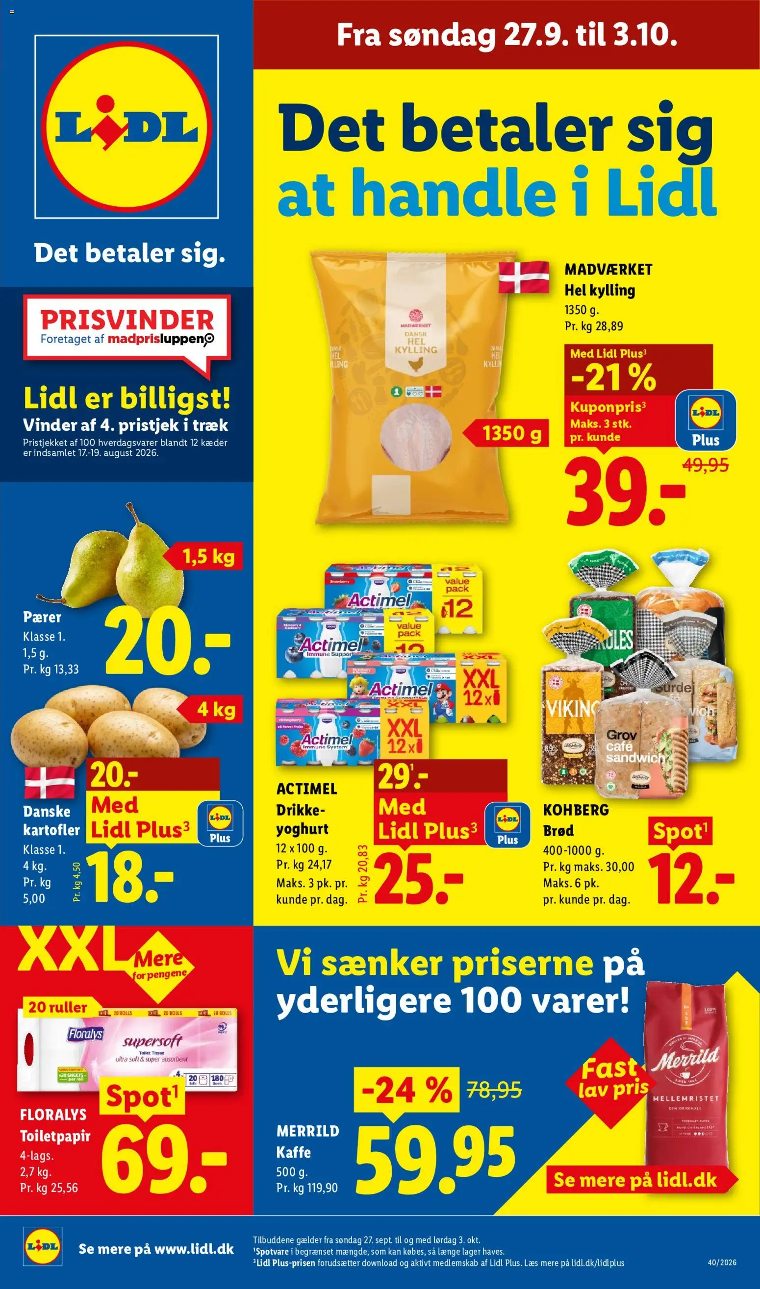 Eksempel på tilbudsavis Lidl - Tilbudsavis fra butik Lidl gyldig fra 27/09/2026
