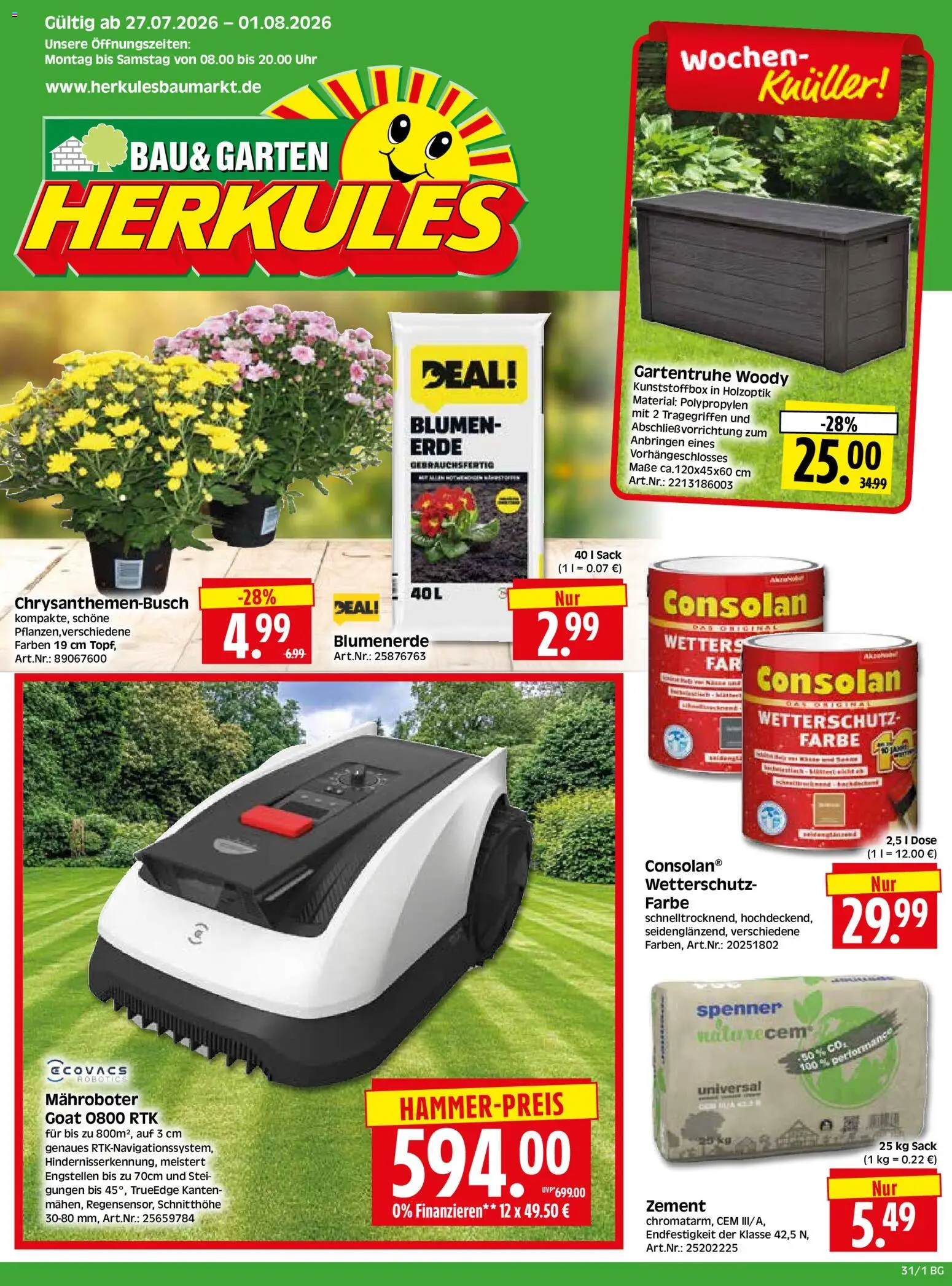 Vorschau von dem Prospekt des Geschäftes HERKULES, gültig ab dem 27.07.2026