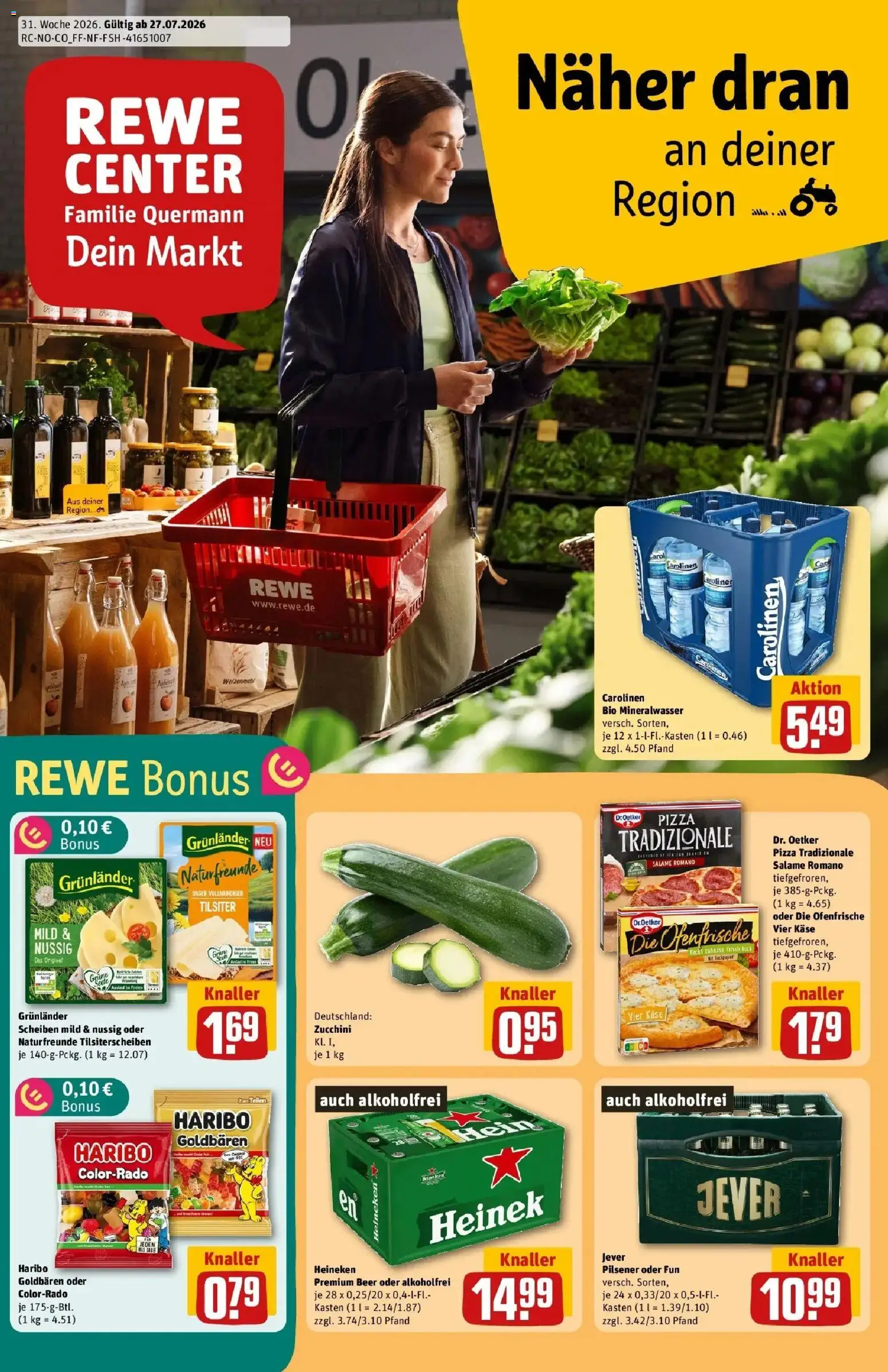 Vorschau von dem Prospekt des Geschäftes Rewe, gültig ab dem 27.07.2026