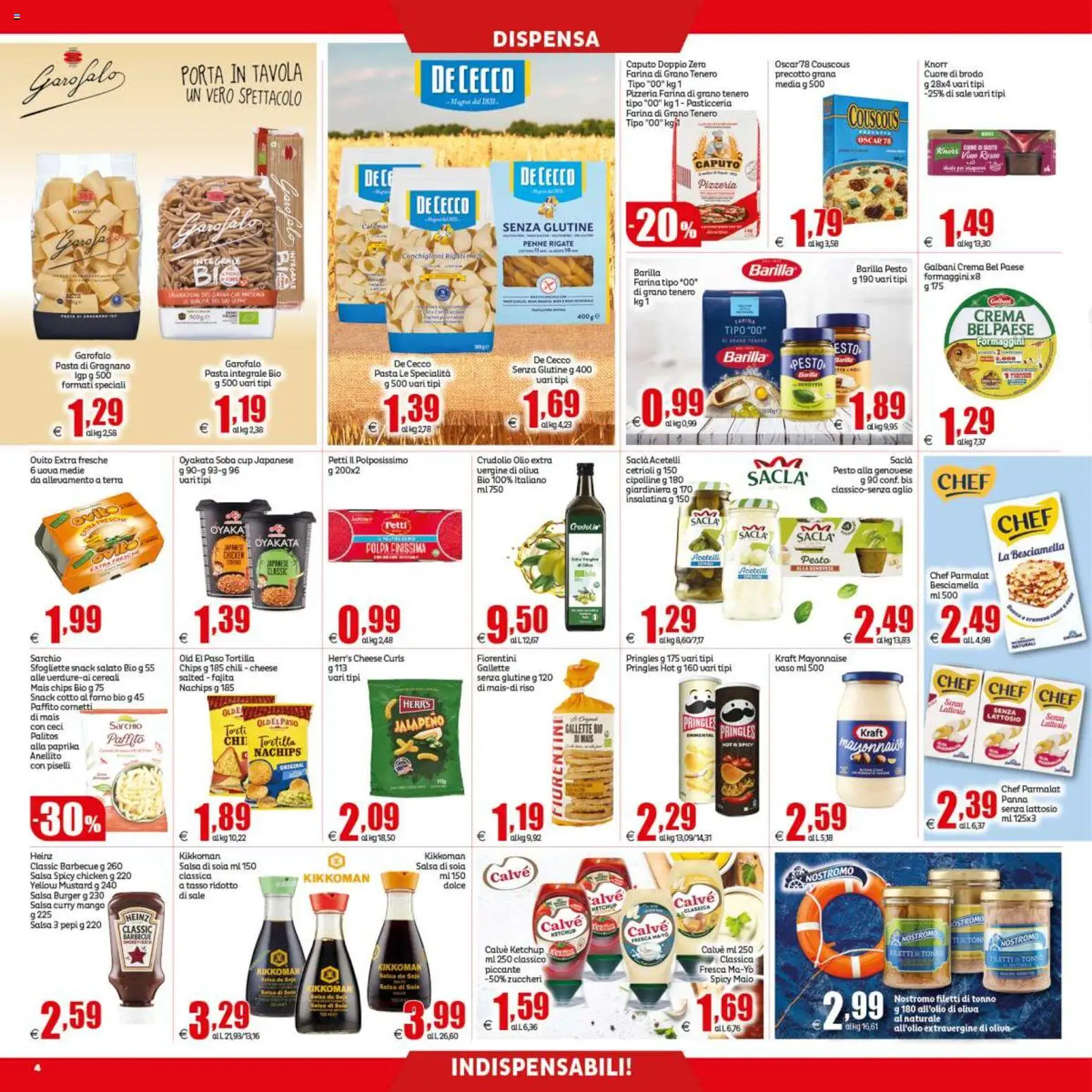 Anteprima dell'opuscolo Elite Supermercati volantino dal negozio Elite Supermercati valido da 04/09/2026 - Vino, Barbecue, Penne, Cereali, Ceci, Barilla, Garofalo, Cipolline