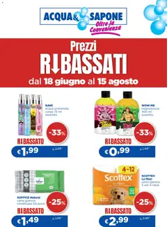 Anteprima dell'opuscolo Acqua e Sapone volantino Prezzi Ribassati 3-2026 Cesar Spa dal negozio Acqua e Sapone valido da 18/06/2026