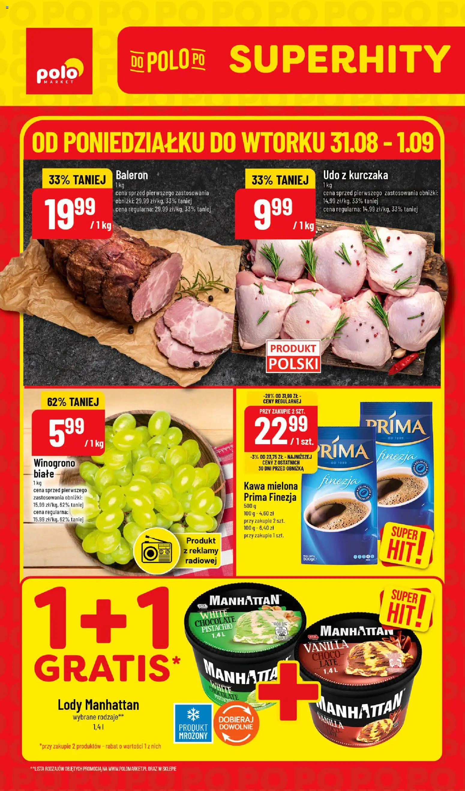 Pogląd gazetki "POLOmarket gazetka - Super Hity" ze sklepu POLOmarket ważnej od 31.08.2026