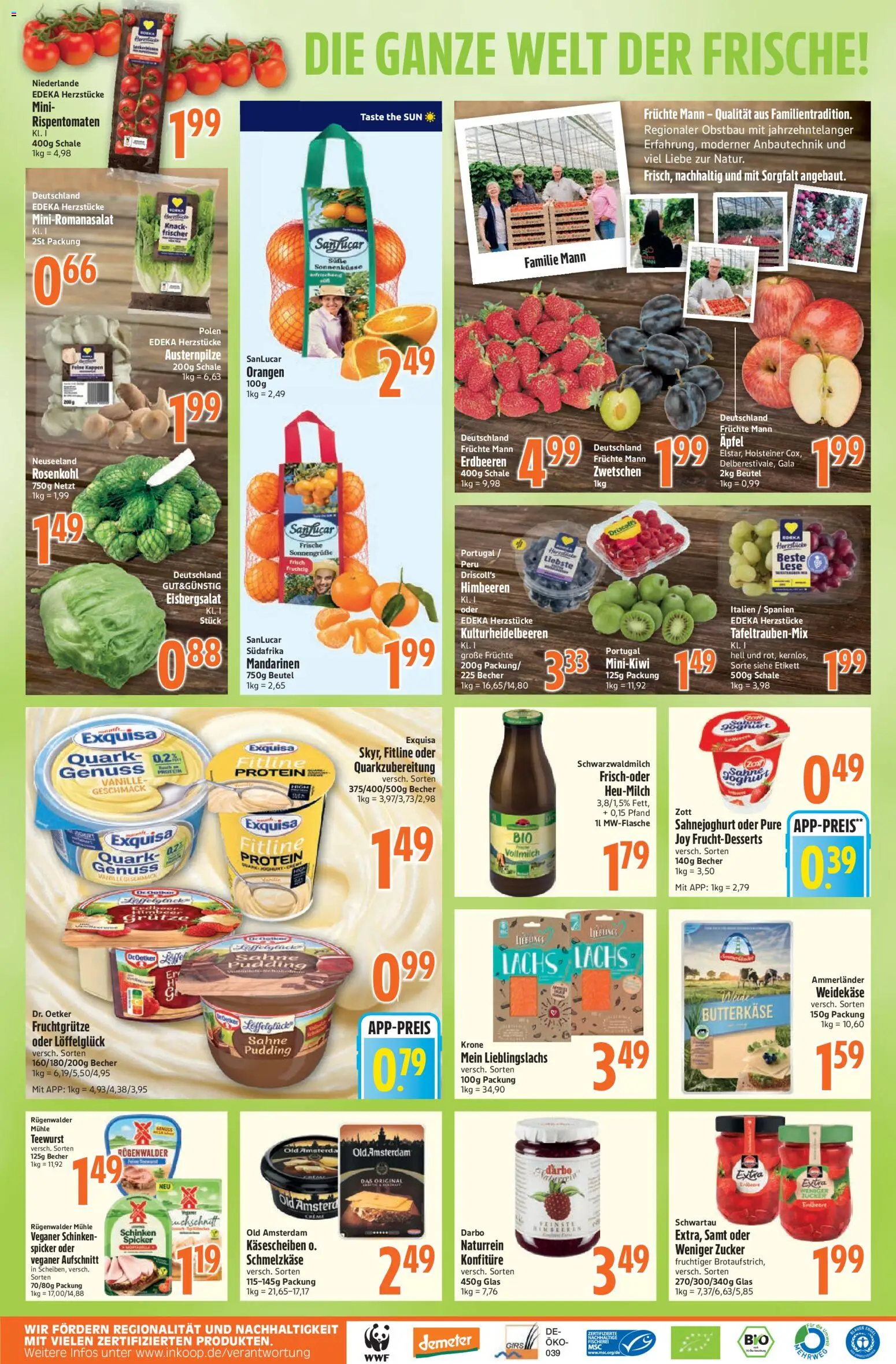 Vorschau von dem Prospekt des Geschäftes Inkoop, gültig ab dem 05.10.2026 - Äpfel, Joghurt, Himbeeren, Quark, Zucker, Pudding, Vanille, Mandarinen
