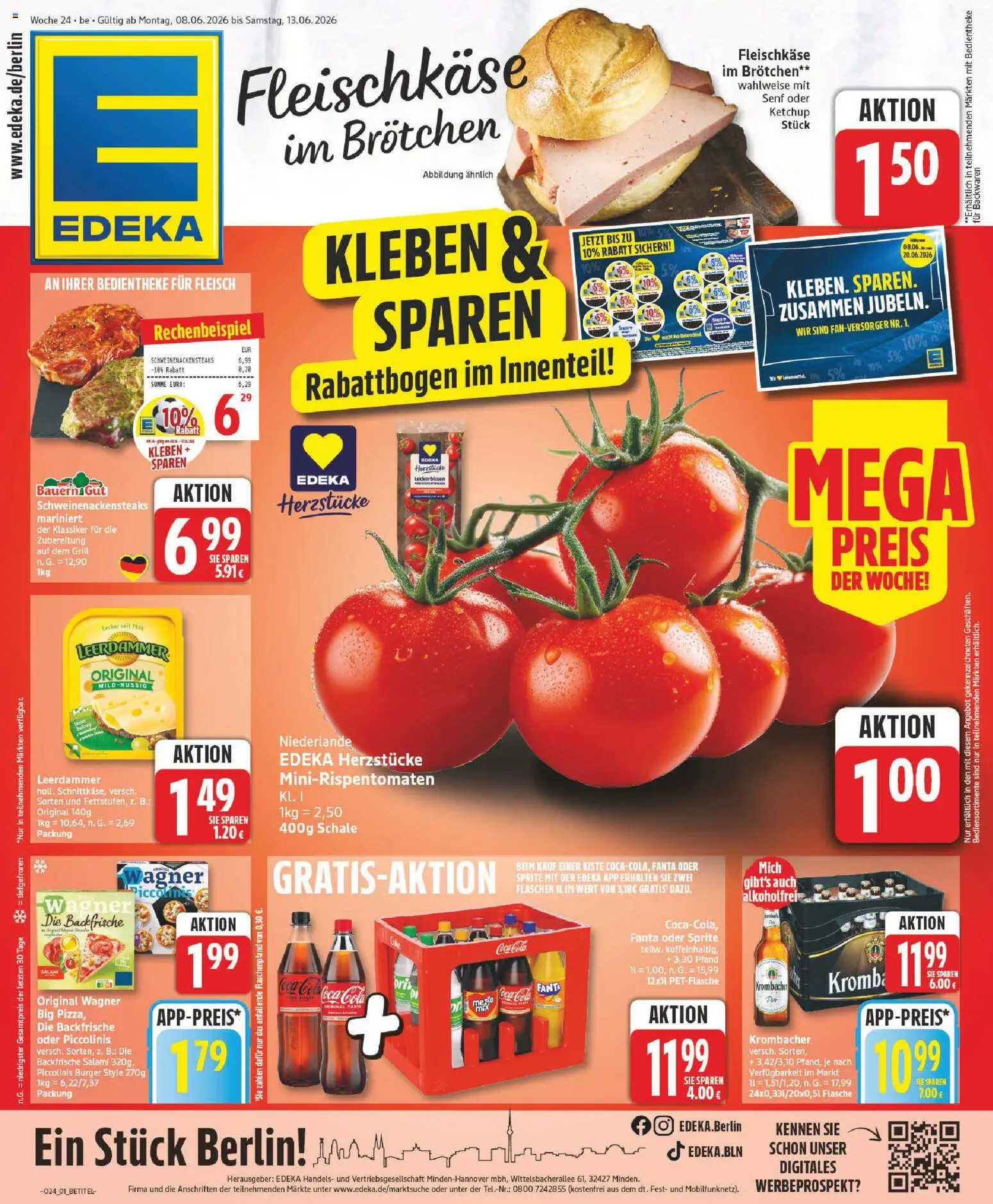 Vorschau von dem Prospekt des Geschäftes Edeka, gültig ab dem 08.06.2026