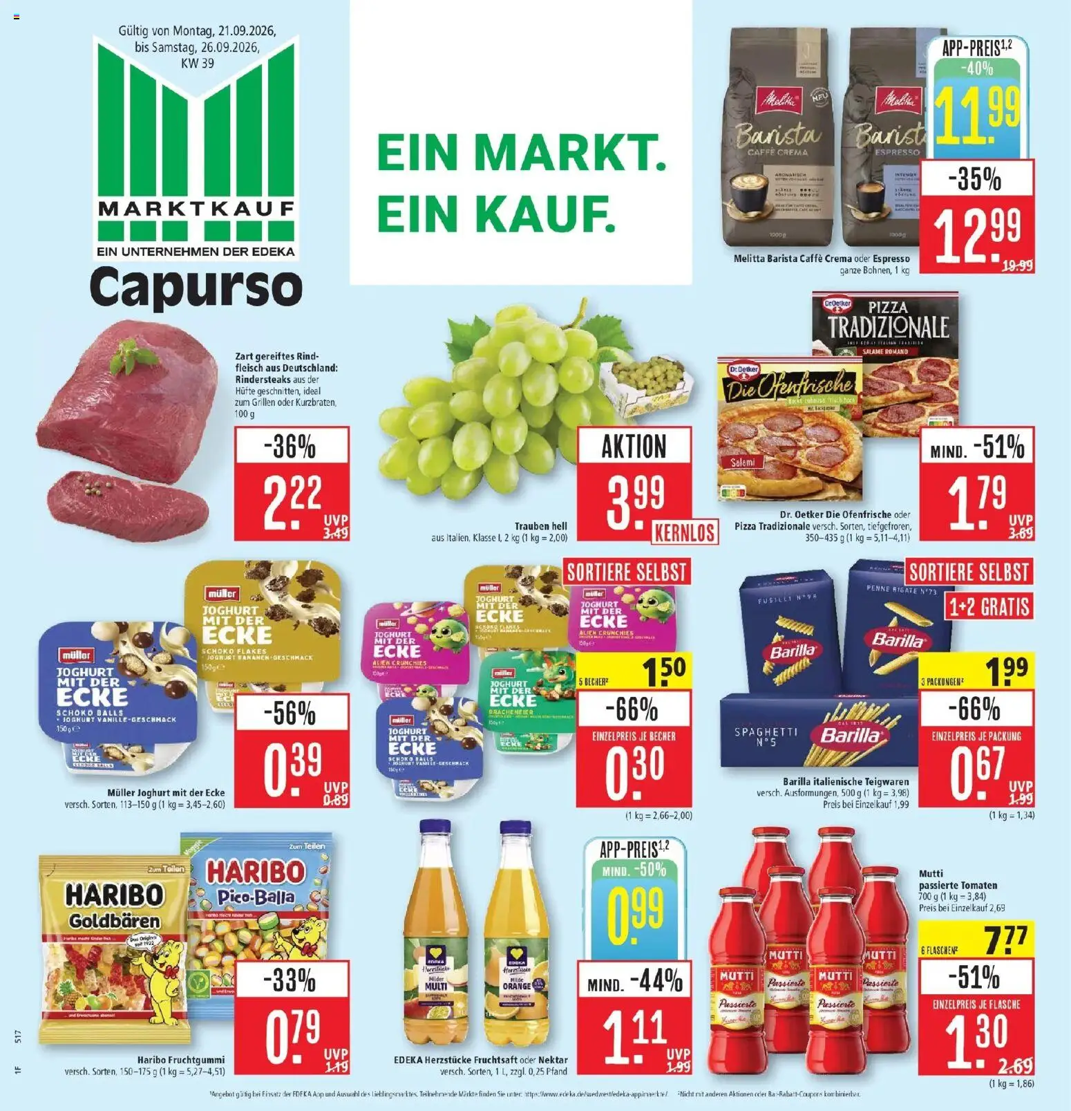 Vorschau von dem Prospekt des Geschäftes Marktkauf, gültig ab dem 21.09.2026